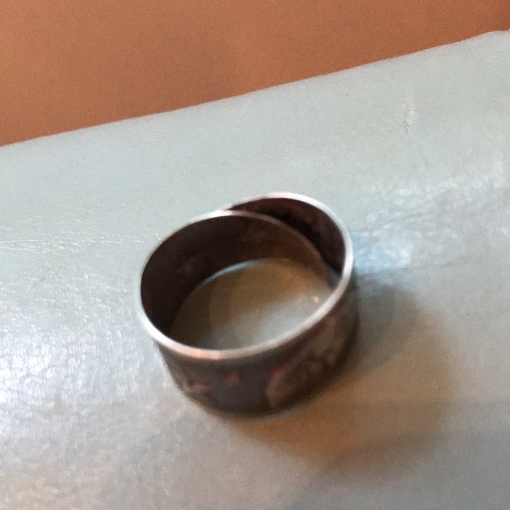 Silver Moon & Star Adjustable Ring - image 4